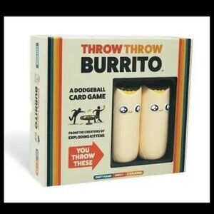 EXPLODING KITTENS Throw Throw Burrito Dodgeball Card Game‎ BRAND NEW 2-6 Players